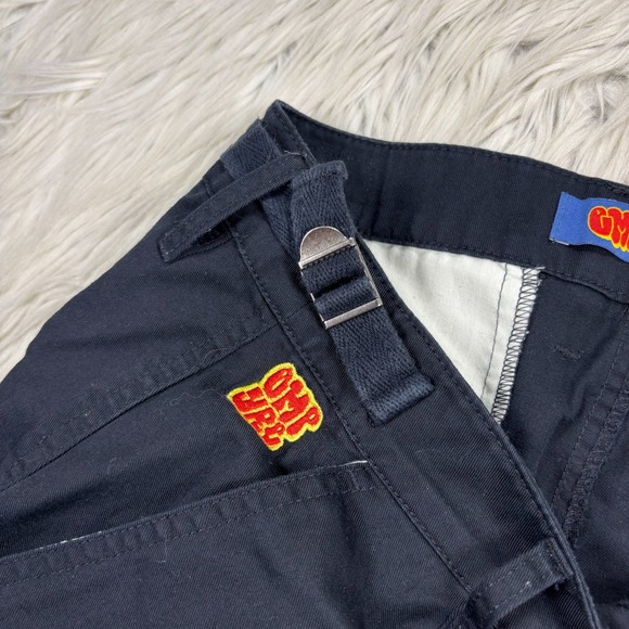 Empyre Men's 32 Black Twill Utility Cargo Pants Adjustable Waist Baggy Street - Picture 5 of 7